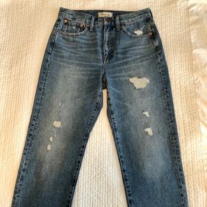 Madewell Jeans - Madewell Destroyed Classic Straight Jeans Madewell Jeans - Madewell Destroyed Classic Straight Jeans